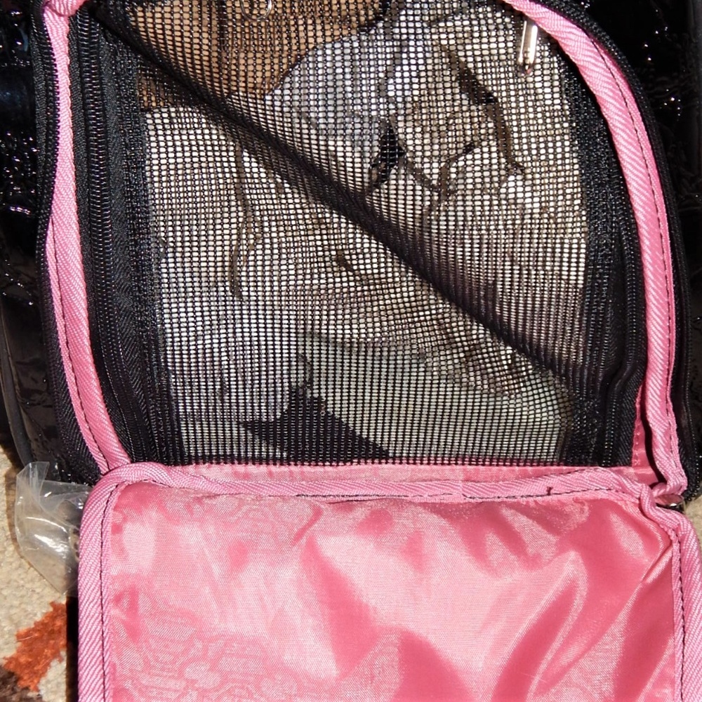 NWT Dog bag carrier Van Zealand pink/magenta black trim S FREE SHIPPING!! - Picture 5 of 6